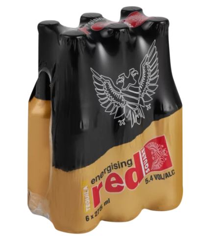 Red Square Energising Tequila (6 x 275ml) – A Bold Kick of Energy & Spirit
