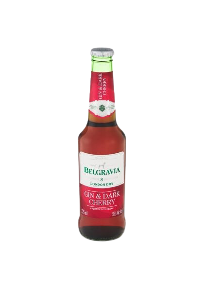Belgravia London Dry Gin & Dark Cherry Spirit Cooler (6 x 275ml) – A Bold & Fruity Twist