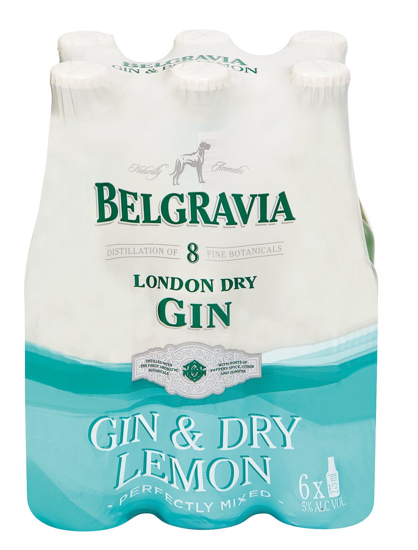 Belgravia Gin & Dry Lemon (6 x 275ml) – A Refreshing Perfected Classic